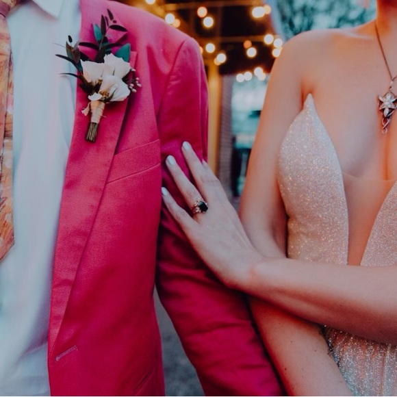 Custom Glitter Tulle “Starfall” Wedding Gown - Picture 5 of 5